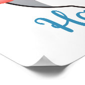 Poster Cute Grey Kawaii Hamster (Coin)