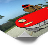 Poster Cute Groundhog en convertible (Coin)