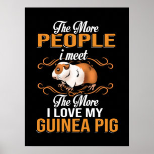 Poster Cute Guinea Pig Mom