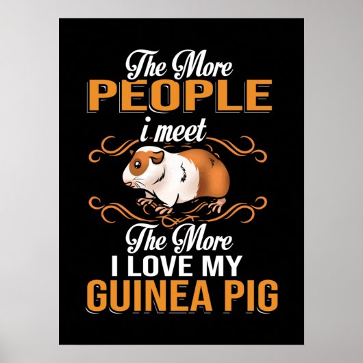 Poster Cute Guinea Pig Mom (Devant)