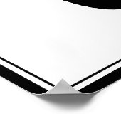 Poster Cute Halloween Cartographier Chat Squelette (Coin)