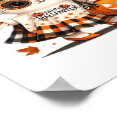 Poster Cute Halloween Chat - Kawaii Witch Kitty avec Pump (Coin)