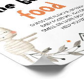 Poster Cute Halloween Devine Le Baby shower Nourriture Bé (Coin)