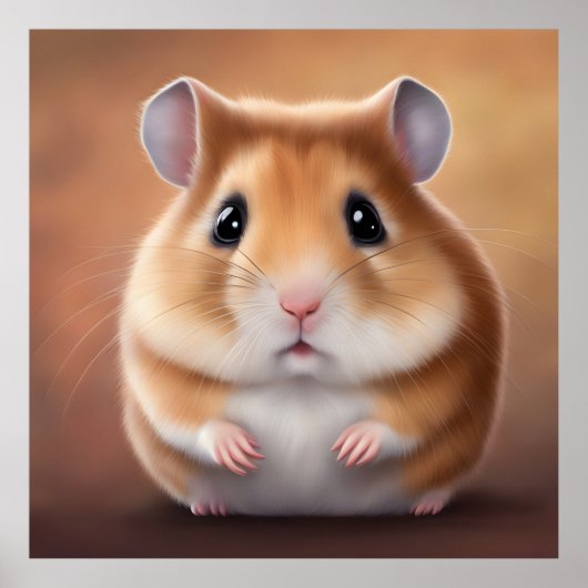 Poster Cute Hamster (Devant)