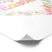 Poster Cute Happy Easter Bunny & Chick Heart  (Coin)