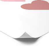 Poster Cute Hearts Boho Nursery (Coin)