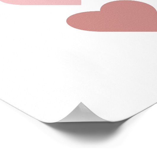 Poster Cute Hearts Boho Nursery (Coin)