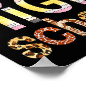 Poster Cute Hello High School Animal Print Teacher Back T (Coin)