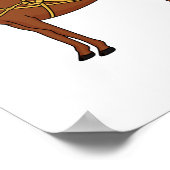 Poster Cute horse and royal carriage illustration (Coin)