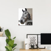Poster Cute Horse Fermer (Bureau à domicile)