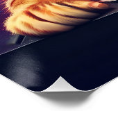 Poster Cute Imaginaire Chat DJ Vinyl (Coin)