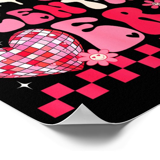 Poster Cute In My Valentine Era Girls Kids Retro Disco He (Coin)