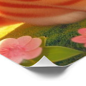 Poster cute Japanese orange tabby cat (Coin)