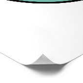 Poster Cute Kawaii Baleine Bleue (Coin)