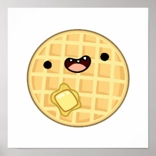 Poster Cute Kawaii Beurre gaufre
