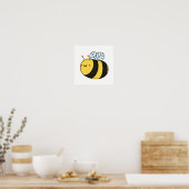 Poster Cute Kawaii Bumble Bee (Cuisine)