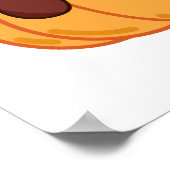 Poster Cute Kawaii Citrouille d'Halloween (Coin)