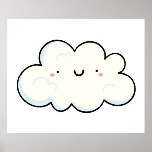 Poster Cute Kawaii Cloud