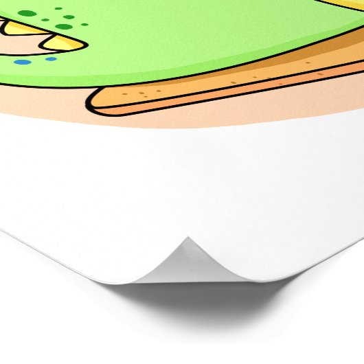 Poster Cute Kawaii Dino-smore (Coin)