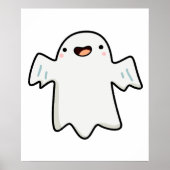Poster Cute Kawaii Ghost (Devant)