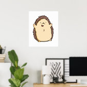 Poster Cute Kawaii Hedgehog (Bureau à domicile)