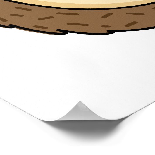 Poster Cute Kawaii Hedgehog (Coin)