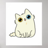 Poster Cute Kawaii Kitty Chat (Devant)