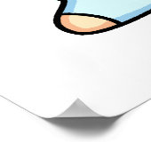 Poster Cute Kawaii Llama (Coin)