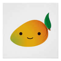 Cute Kawaii Mango souriant