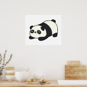 Poster Cute Kawaii Panda (Cuisine)