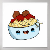 Poster Cute Kawaii Pasta (Devant)