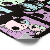 Poster Cute Kawaii Pastel Goth Patchwork Gothique Déplais (Coin)