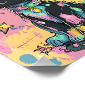 Poster Cute Kawaii Pastel Goth Patchwork Gothique Déplais (Coin)