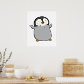 Poster Cute Kawaii Penguin (Cuisine)