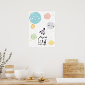 Poster Cute Kawaii Planètes Dream Big Little One (Cuisine)