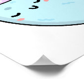 Poster Cute Kawaii Sleepy Moon (Coin)