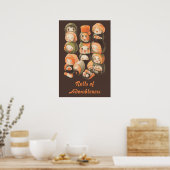 Poster Cute Kawaii Sushi Rolls (Cuisine)
