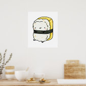 Poster Cute Kawaii Tamago Sushi (Cuisine)