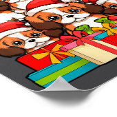 Poster Cute King Charles Cavalier Le Dog Christmas Tree X (Coin)