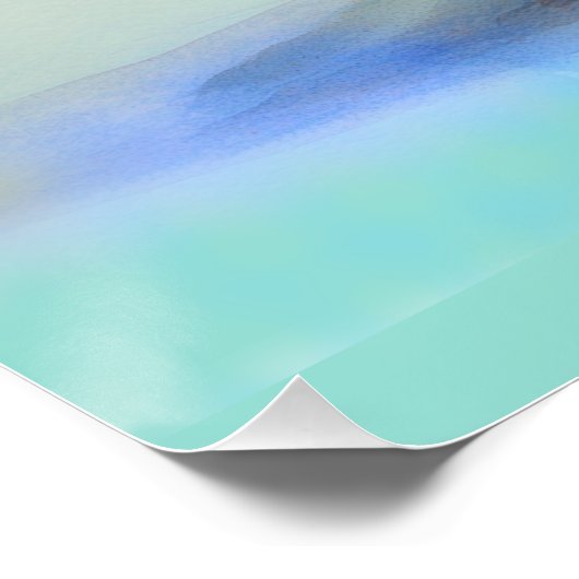 Poster Cute Kitten blanc (Coin)