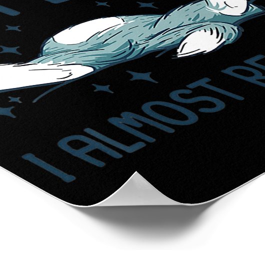 Poster Cute Kitten Funny Lying Chat Quelqu'un a dit que j (Coin)