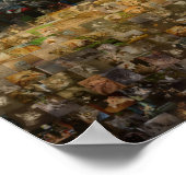 Poster Cute Kitten Photo Mosaic. (Coin)