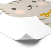 Poster Cute Kitty Be Curieux Kids (Coin)