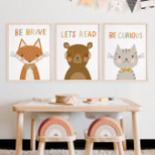 Poster Cute Kitty Be Curieux Kids