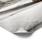 Poster Cute Kitty Cat Out pour une promenade (Coin)