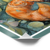 Poster Cute Kitty Jouer au violon (Coin)