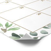 Poster Cute Koalas Greenery Guess Baby's due Date de Jeu (Coin)