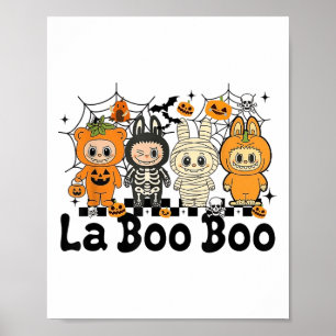 Poster Cute Laboo Boo Ghost Halloween Pour Adultes Et Enf