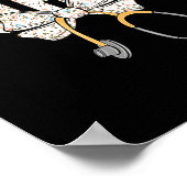 Poster Cute Labor And Delivery Nurse Stethoscope Coquette (Coin)