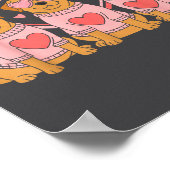 Poster Cute Labrador Valentines Heart Dog Lover Men Women (Coin)